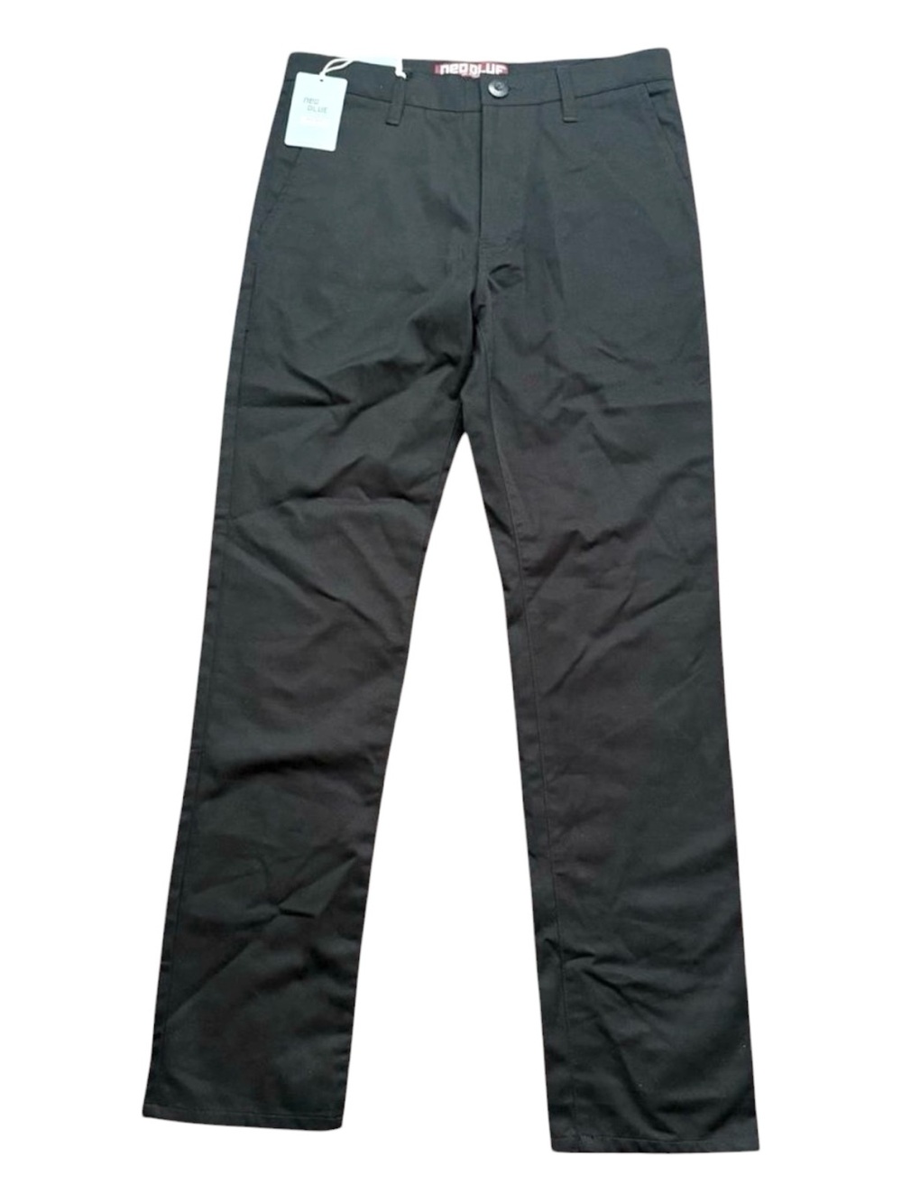 Neo Blue LA Men's Slim Straight Chino Pants Black Size 30 NWT 6501